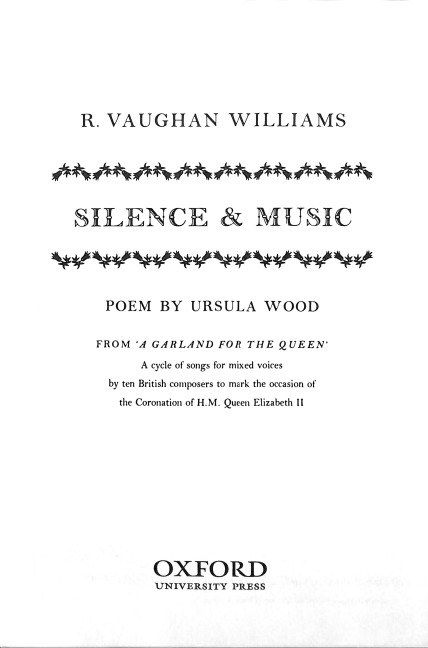 Silence and Music for mixed voices