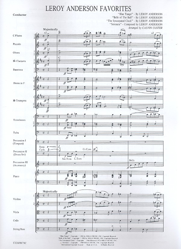 Leroy Anderson Favorites for orchestra