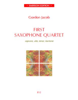 First Saxophone Quartet for soprano, alto, tenor