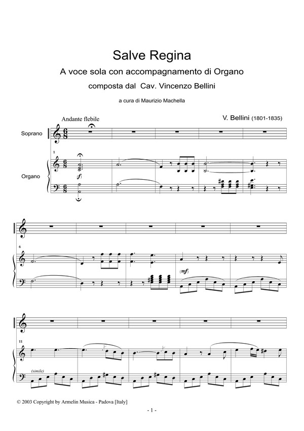 Salve Regina per soprano