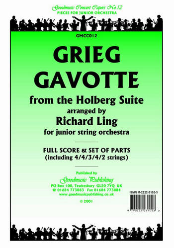 Gavotte from Holberg's Suite  for string orchestra