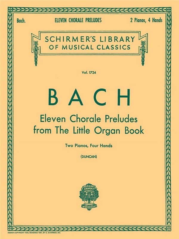 11 Chorale Preludes from The Little Organ Book
