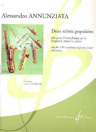 2 scènes populaires trio pour 2 saxophones en sib