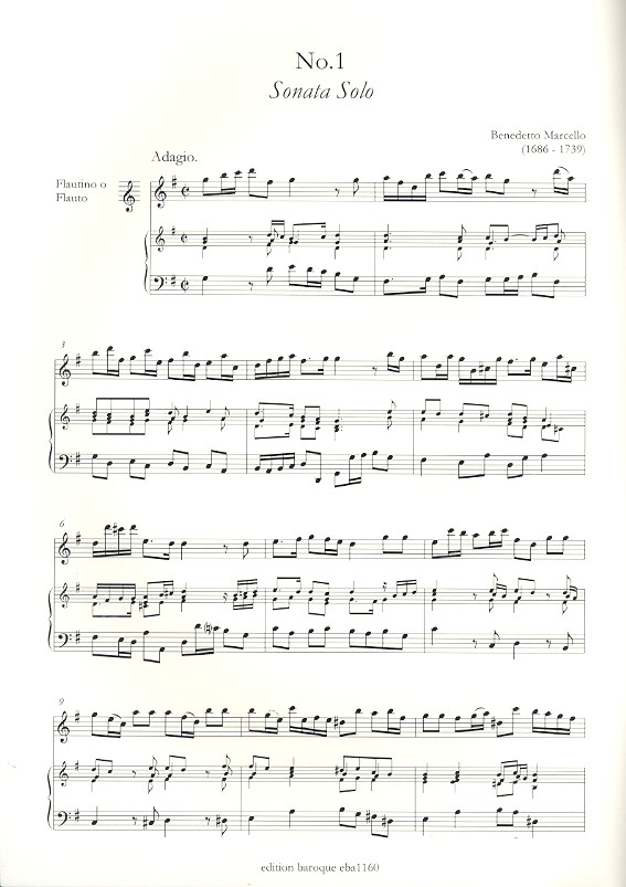 3 Sonate inedite für Sopranino-