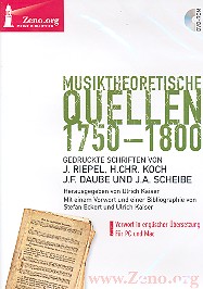 Musiktheoretische Quellen 1750-1800 DVD-Rom