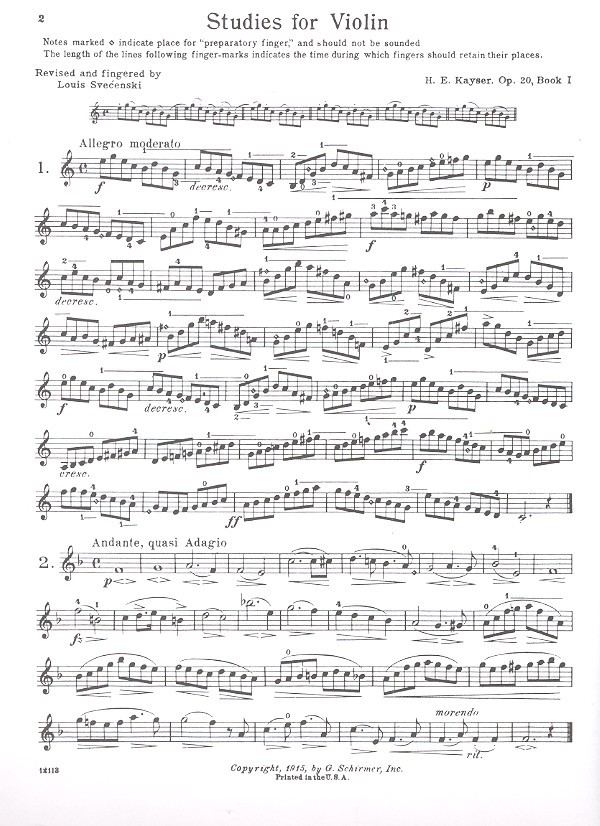 Elementary and Progressive Studies op.20 for