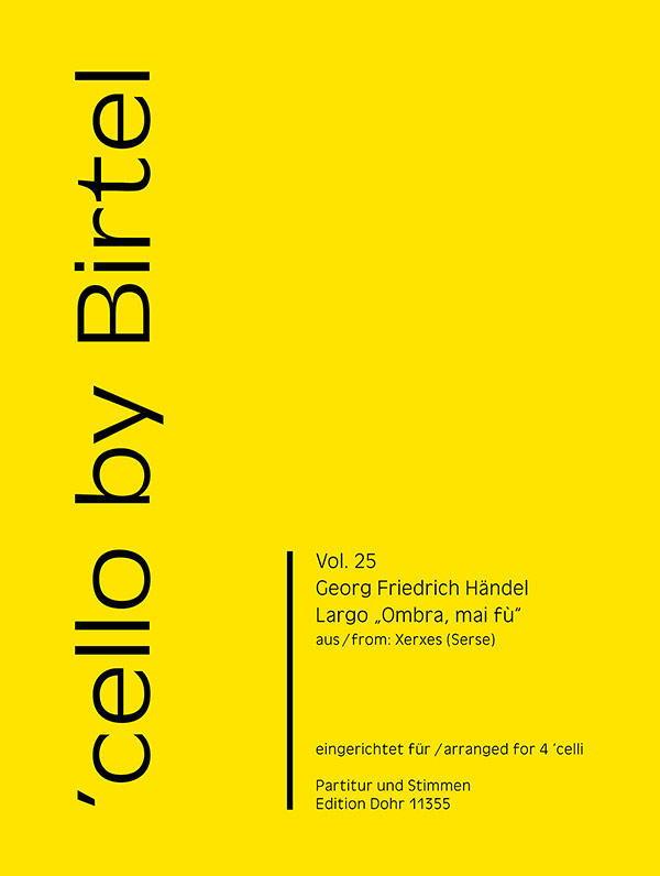 Ombra mai fù für 4 Violoncelli