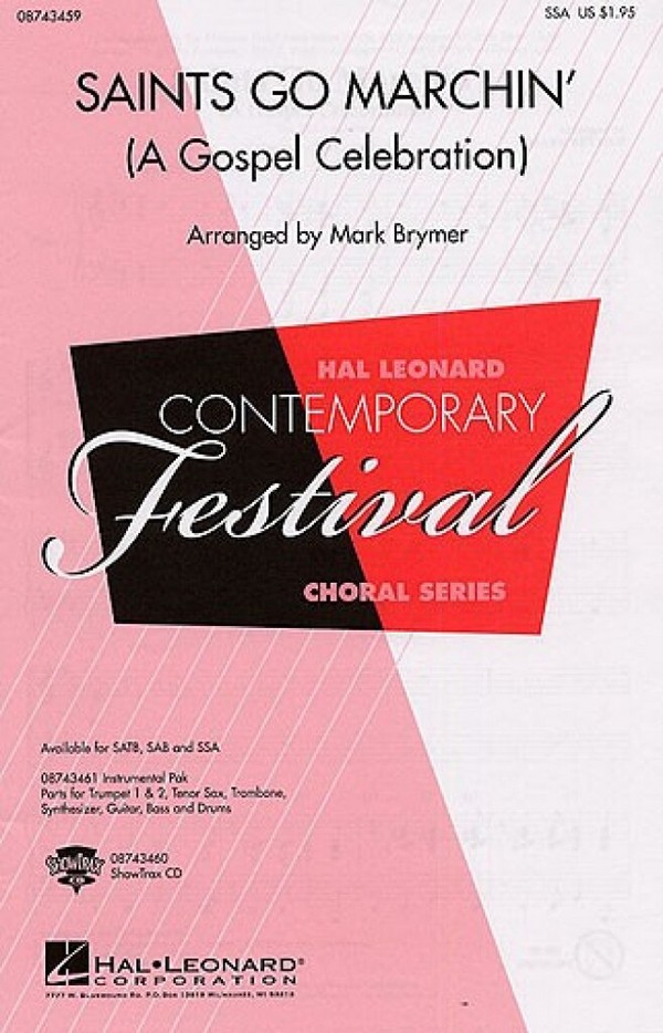 Saints go marchin' for female chorus