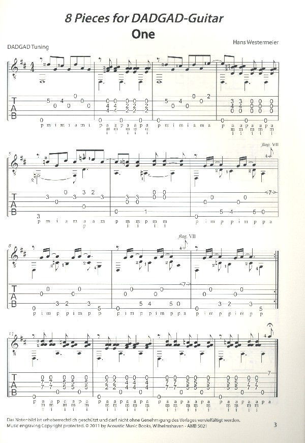 8 Pieces for DADGAD-Guitar: