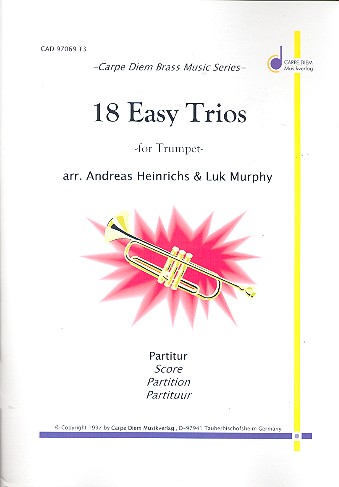 18 Easy Trios: für 3 Trompeten