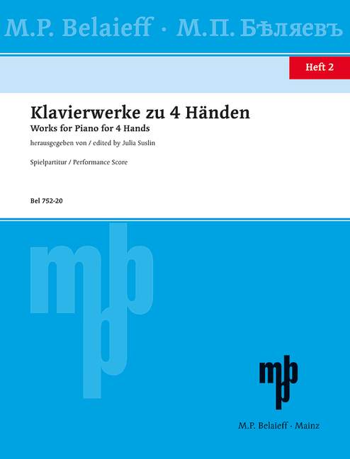 Klavierwerke zu 4 Händen Band 2 +CD