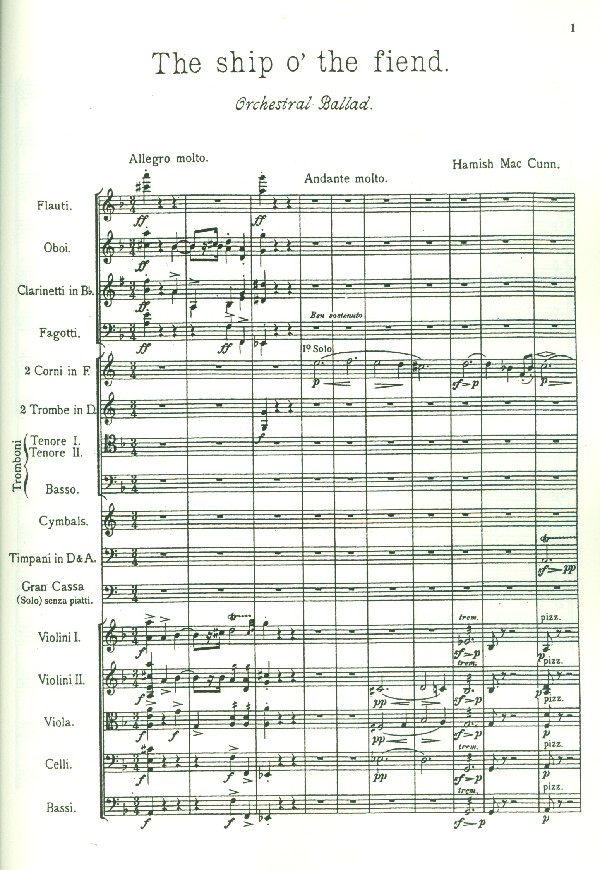 The Ship o' the Fiend op.5 für Orchester