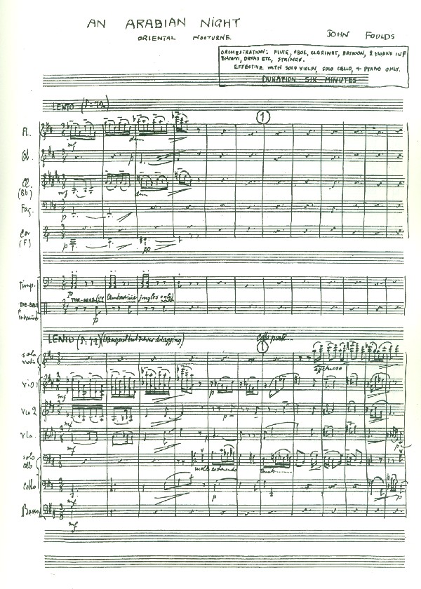 An Arabian Night für Orchester