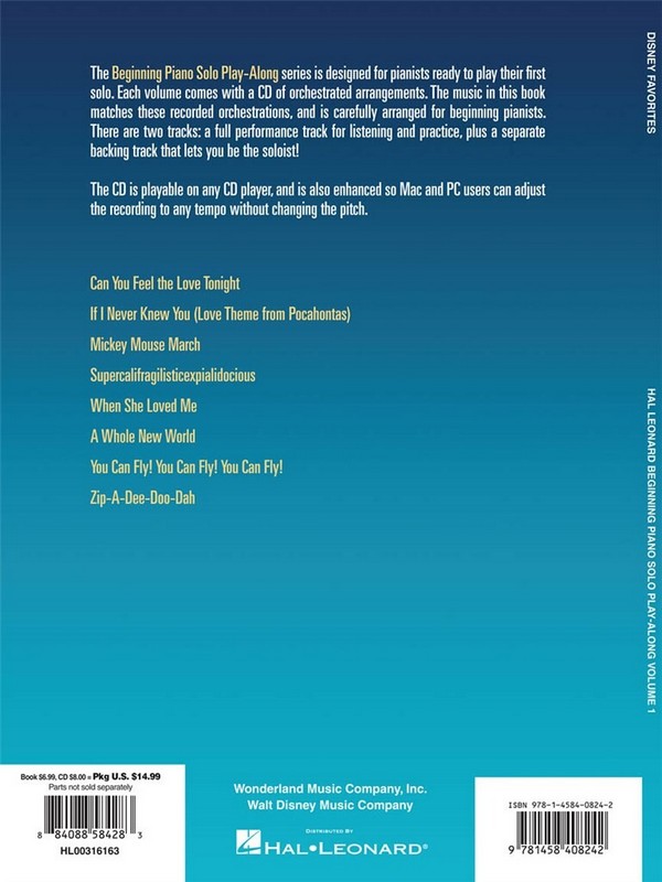 Disney Favorites (+CD) for easy piano