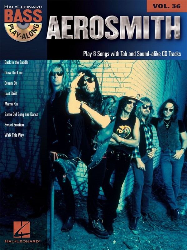 Aerosmith (+CD): bass playalong vol.36