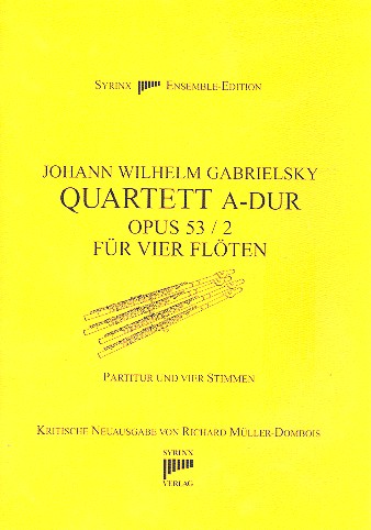 Quartett A-Dur op53,2 für 4 Flöten