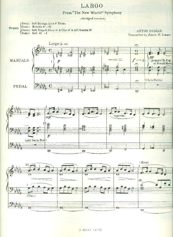 Largo aus der Sinfonie e-Moll Nr.9 op.95