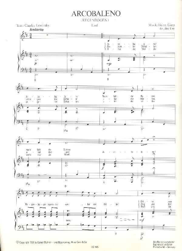 Arcobaleno: Einzelausgabe