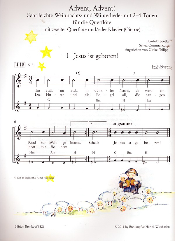 Advent Advent für 1-2 Flöten