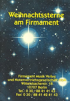 Katalog Weihnachtssterne am Firmament