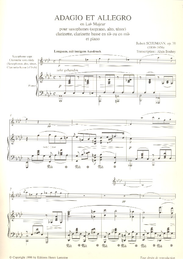Adagio et Allegro op.70
