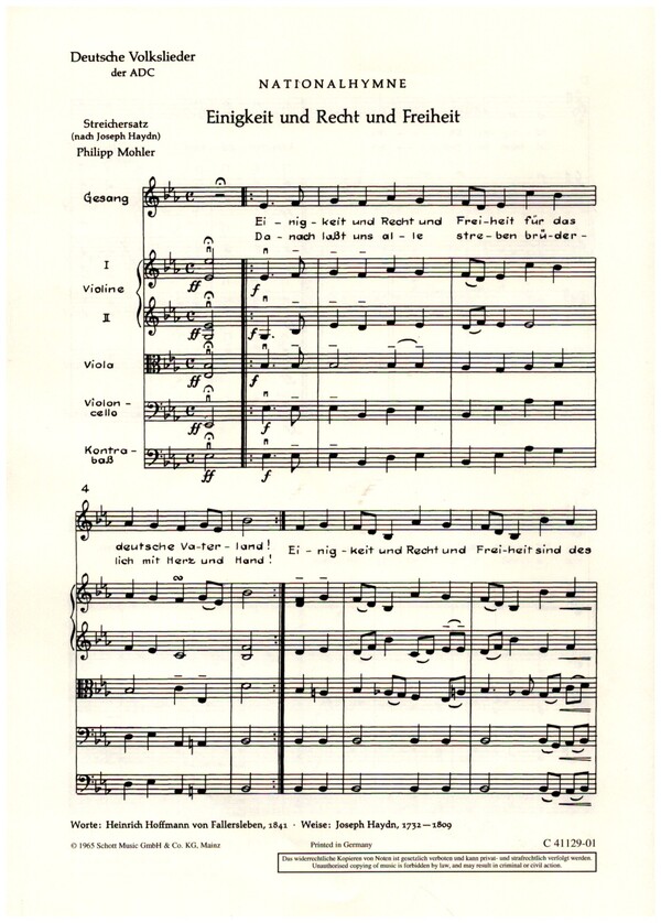 Deutsche Volkslieder Nr.1-2