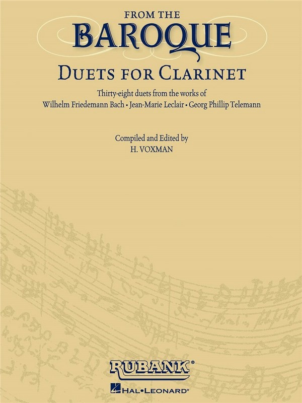 From the Baroque for 2 clarinets