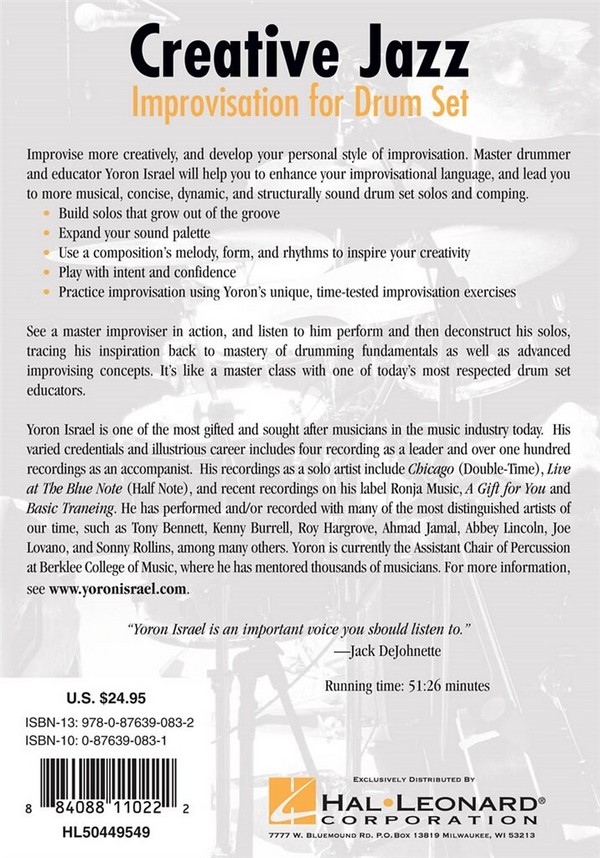 Creative Jazz - Improvisation for Drumset