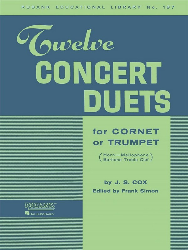 12 Concert Duets for cornet or