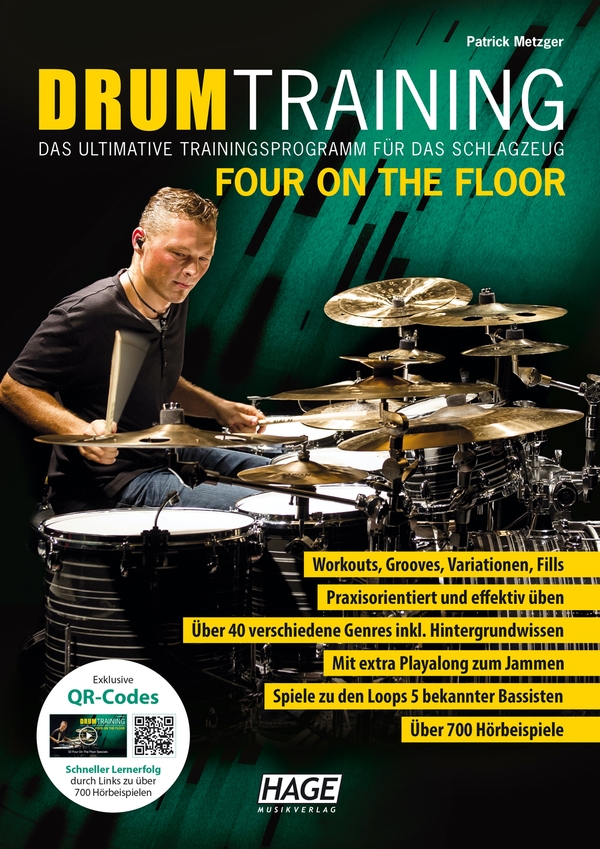 Drum Training Four On The Floor (+QR-Codes)