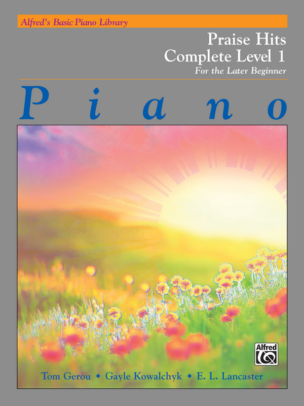 ALF44077  Alfred's Basic Piano Library - Praise Hits Complete Level 1