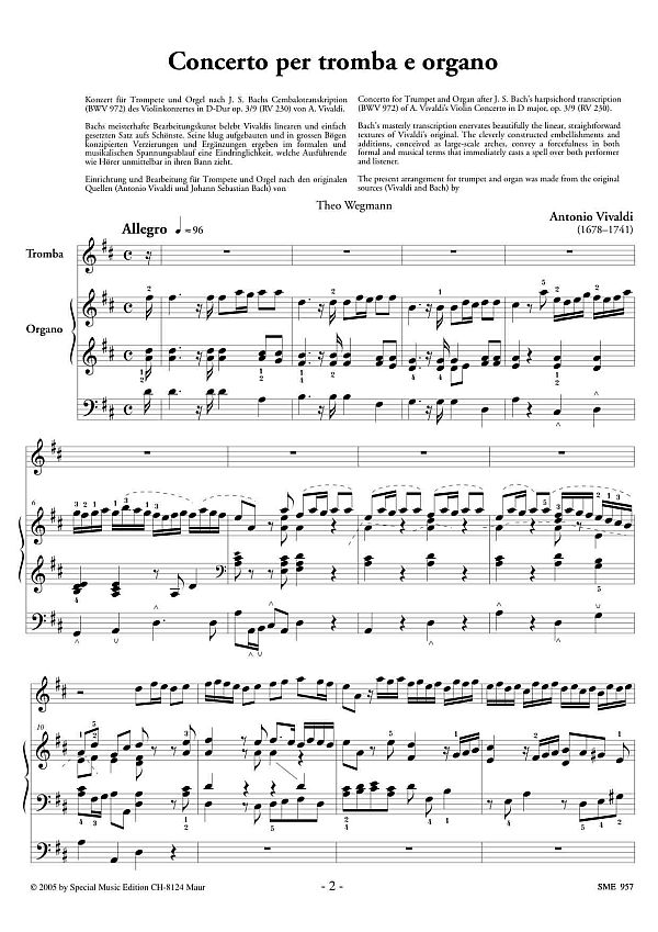 Konzert D-Dur op.3,9