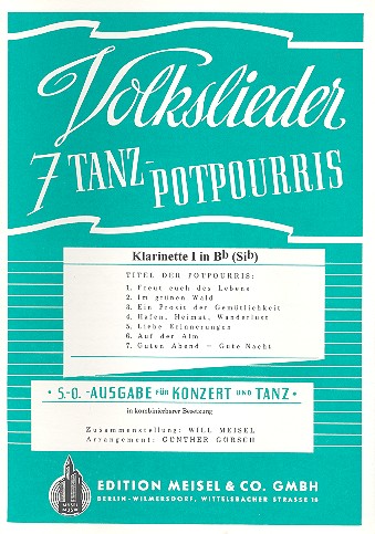 7 Volkslieder-Tanzpotpourris:
