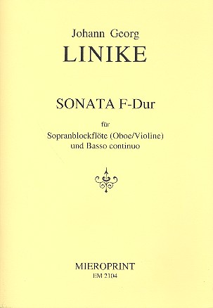 Sonate F-Dur für Sopranblockflöte