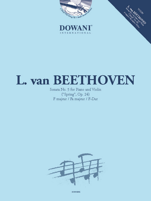 Sonata no.5 "Spring" op.24 F Major (+2 CD's +Online Audio)