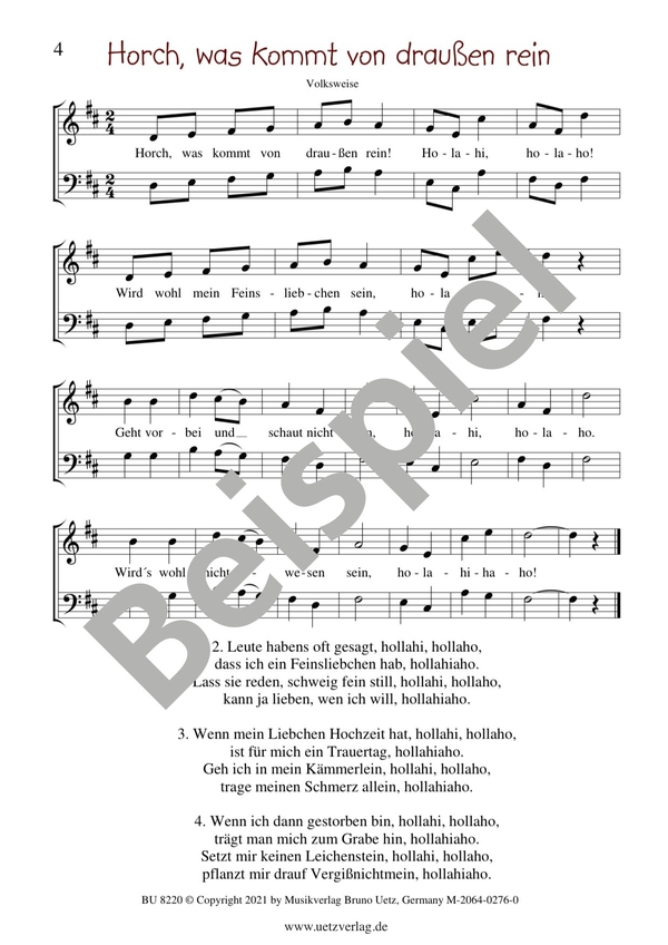 Kinder- und Volkslieder Band 2