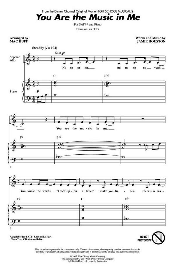 You are the Music in me