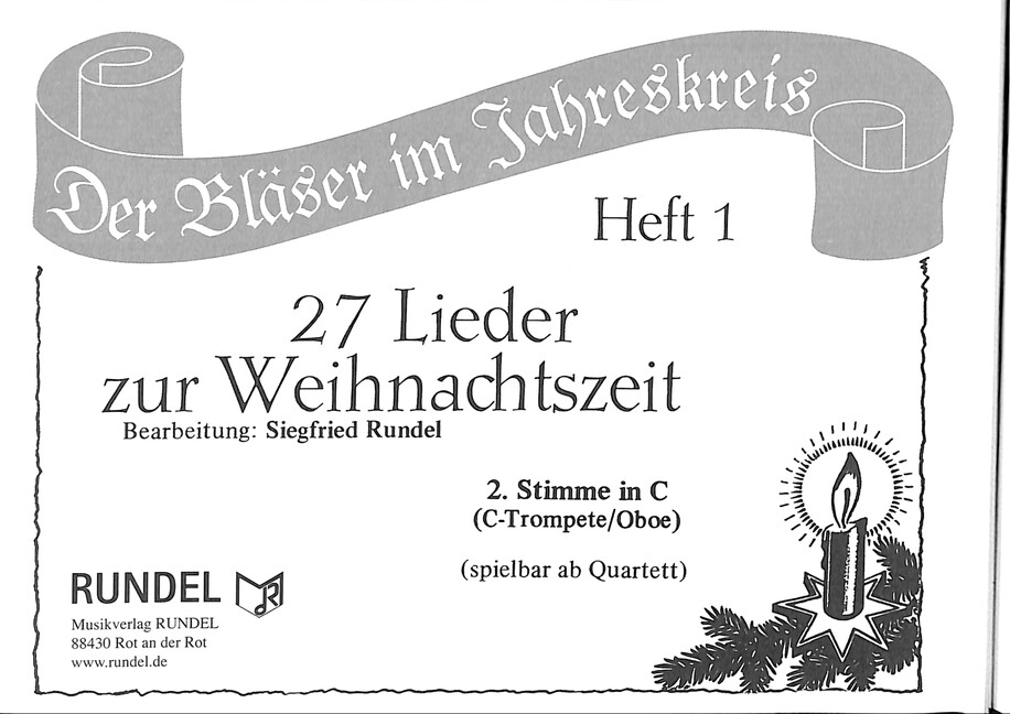 27 Lieder zur Weihnachtszeit Band 1