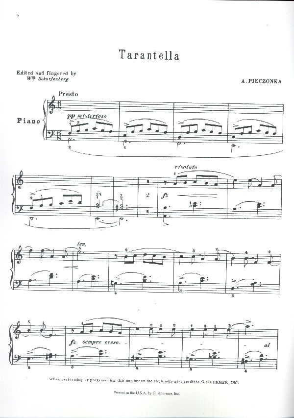 Tarantella in A minor