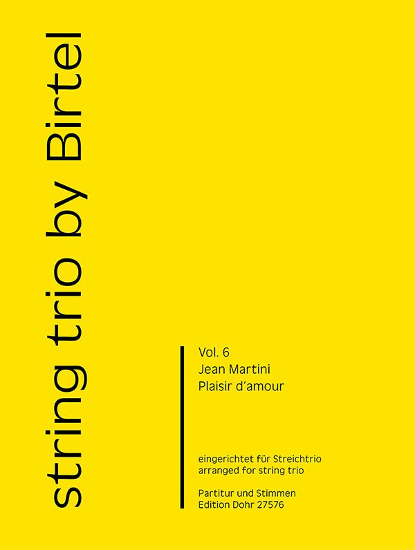Plaisir d'amour für Violine, Viola