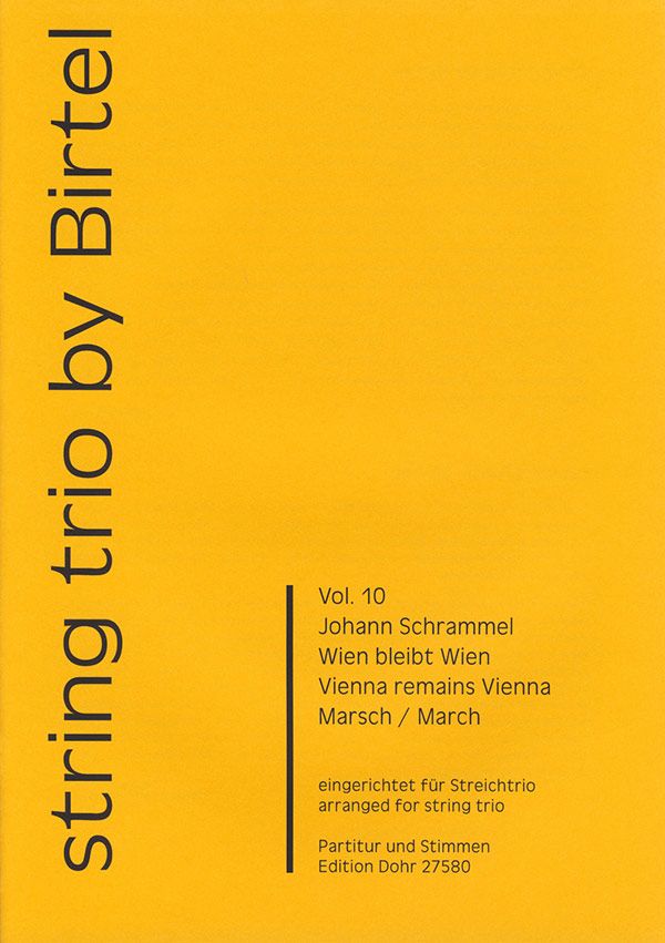 Wien bleibt Wien für Violine, Viola