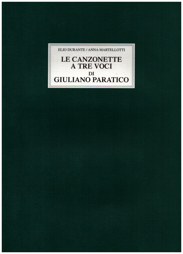 Le canzonette a tre voci di Giuliano Paratico