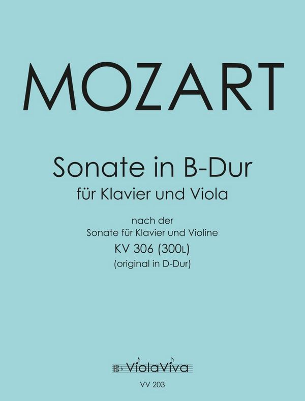 Sonate B-Dur KV306 für Violine und Klavier