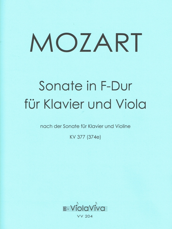 Sonate F-Dur KV377 für Violine und Klavier