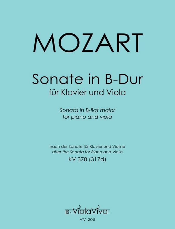 Sonate B-Dur KV378 für Violine und Klavier