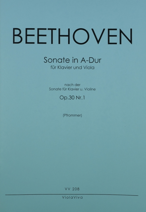Sonate A-Dur op.30,1 für Violine und Klavier