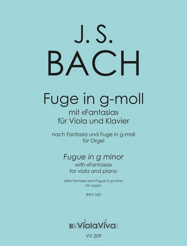 Fuge g-Moll BWV542 für Orgel