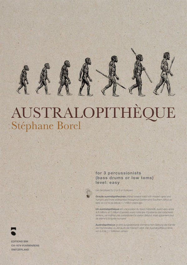 Australopithèque für 3-9 Percussionisten