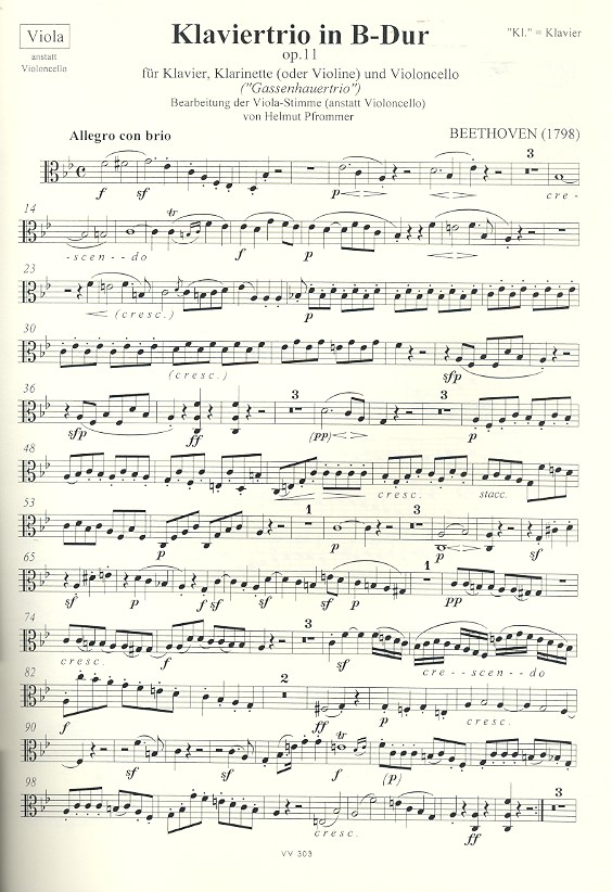Trio B-Dur op.11