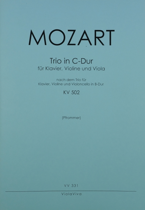 Trio C-Dur KV502 für Violine, Violoncello und Klavier